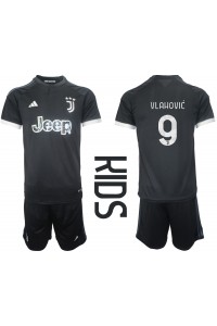 Juventus Dusan Vlahovic #9 Babyklær Tredje Fotballdrakt til barn 2023-24 Korte ermer (+ Korte bukser)